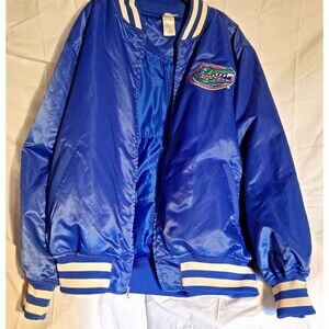 XL Knights Apparel Florida Gators Blue Nylon Bomber Jacket Men's